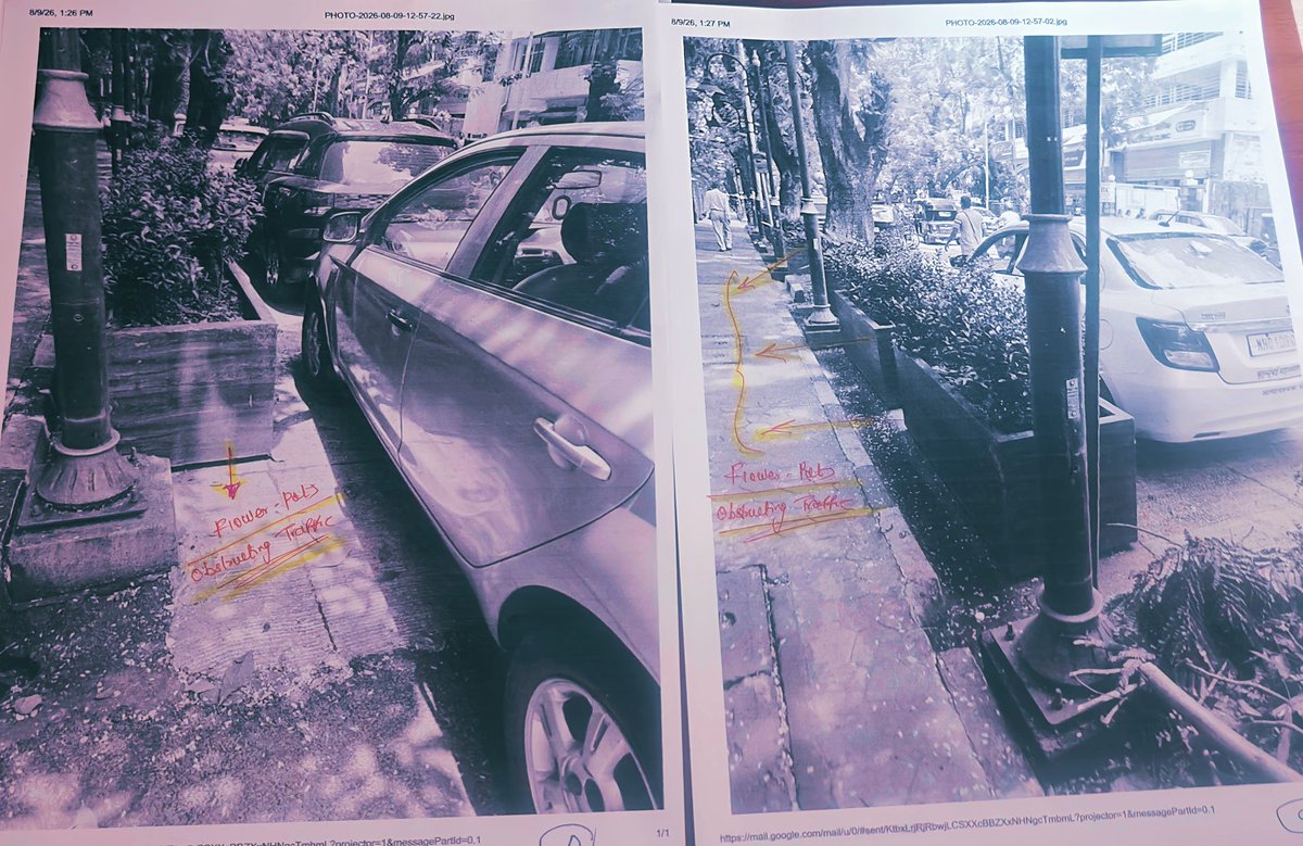 jskeshriya's tweet photo. #RTI sent to Joint #CP #Traffic regarding "Even after Multiple Reminders to Senior #PI Traffic #Mulund , Flower pots are 'NOT' being Removed".

Sir Flower pots outside Mulund #T ward office are obstructing Traffic, causing inconvenience to Senior Citizens & #Mulundkars approaching T ward office with their Grievances.

Senior PI Traffic, Mulund has showed his helplessness for reasons best known to him 😉