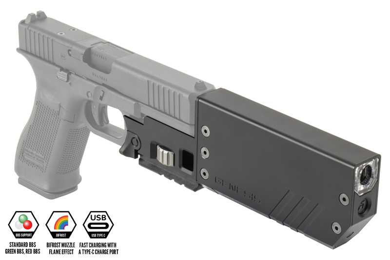 BatonGunsmith's tweet photo. ACETECH「GENESIS LITE G17/G19専用トレーサー」好評発売中!
赤・緑の蓄光弾に対応。
アンダーレール装着で、手軽にドレスアップできます!
ぜひご検討ください!
https://t.co/j6HG2BCFsV
#GunsmithBATON #ACETECH #GLOCK https://t.co/dmJh3M5zAd