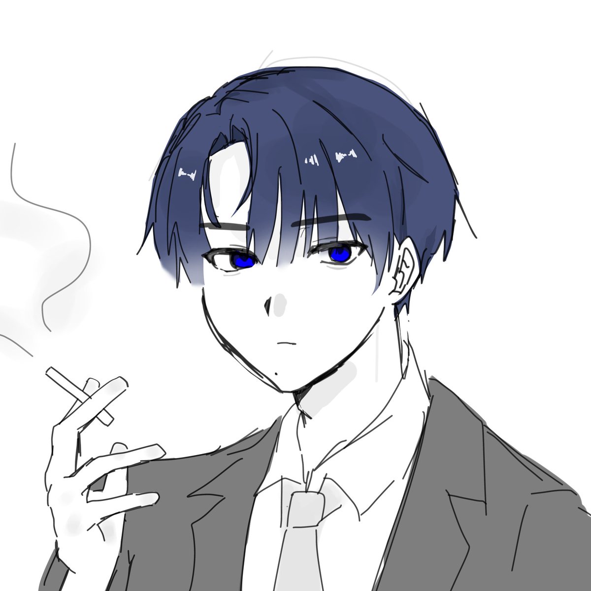 miss_06130's tweet photo. 新しいOCくん(夜凪碧くん)
 #oc https://t.co/fm4RfywYnp