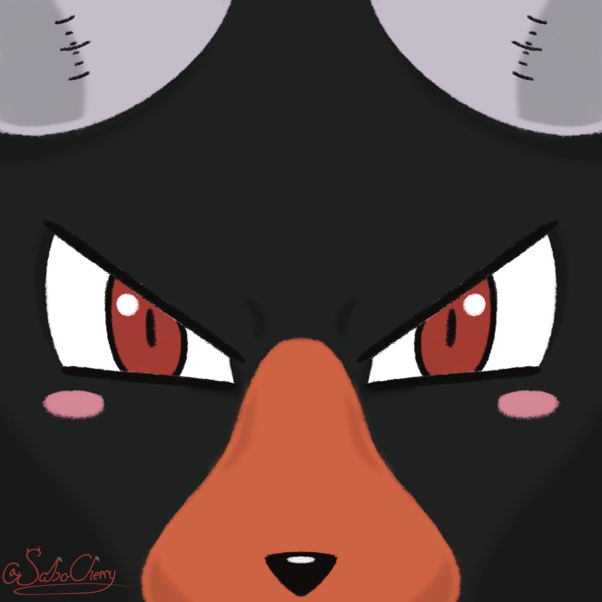 SaboCherry13's tweet photo. Next round of #pokemon #pfp!! #corviknight #tinkaton #larvesta #houndoom !! Enjoy!! 🖤🍒 #smallartist #artmoots #pokemonart #pokemonfanart https://t.co/58cvtN8Jo0