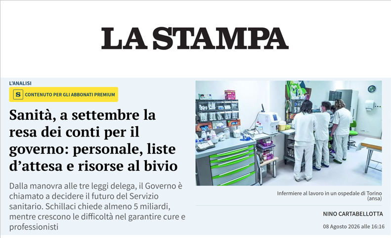 Cartabellotta's tweet photo. Il Servizio Sanitario Nazionale non morirà con una legge che ne decreterà la fine. 
Continuerà formalmente a vivere nelle norme, ma garantirà ogni giorno sempre meno diritti.
Ovvero, un SSN equo e universalistico nei princìpi, ma sempre più fonte di diseguaglianze e iniquità.
#SalviamoSSN

https://t.co/Z7uFNss8J9