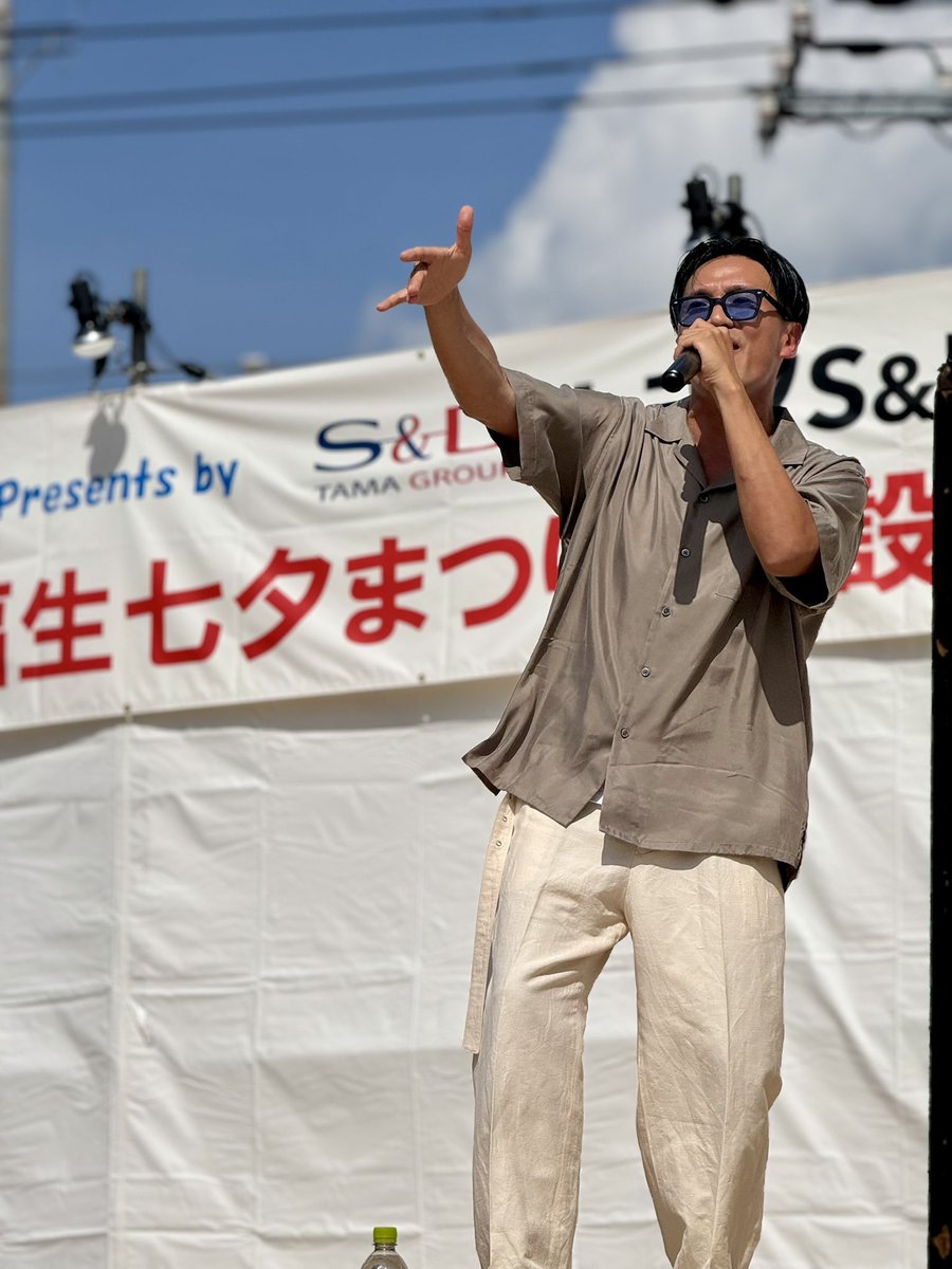 DEEPSQUAD_JP's tweet photo. 「福生七夕まつり」🎋

遊びに来て頂いた皆さま、
ありがとうございました✨

とても天気が良かったですが、
ご体調大丈夫でしたか👀？

今月は大阪にてツアー最終日と
イベントもありますので、
夏を最後まで楽しんで行きましょう🌞🌴

#DEEP https://t.co/6D3bKrnbsw