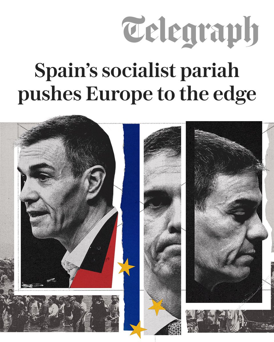Telegraph's tweet photo. The Spanish prime minister recently made headlines around the world after about 72,000 migrants swam or burst into Spain’s north African enclave Ceuta. By Aug 4, Spain estimated 70,000 of 72,000 who had crossed had returned to Morocco.

But the sight of tens of thousands of people streaming across Europe’s only land border with Africa prompted an extraordinary, critical response from 22 of the 27 European Union bloc members, who blamed Pedro Sánchez’s migration policy.

It was just the latest controversy for the socialist Spanish leader, who finds himself increasingly isolated on the world stage ⤵️
https://t.co/s8eAclY1KN