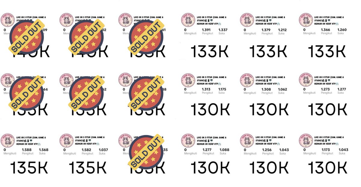 quinmystore's tweet photo. akun tiktok ex pemakaian pribadi live+tiktokshop aman folls indo data siap ganti nominus. harga/nego         

wts wtb need acc jual beli akun tiktok #zonauang #ZonaBA https://t.co/SUvzU48AhH