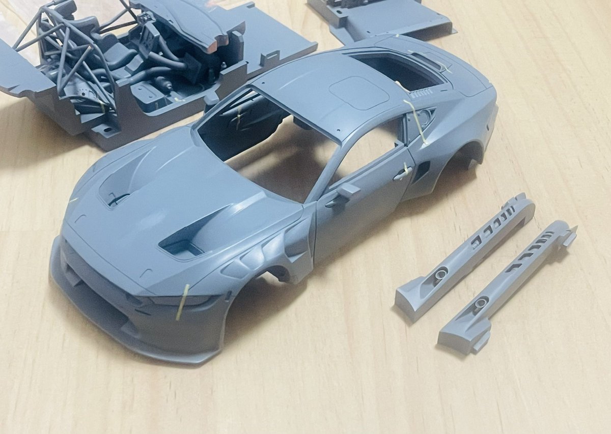 ken30718's tweet photo. The prototype has been completed, and we will proceed with mold making next #ford #mustanggt3 #modelcar #racingcar #pzymodel https://t.co/sW2tCmD4TM