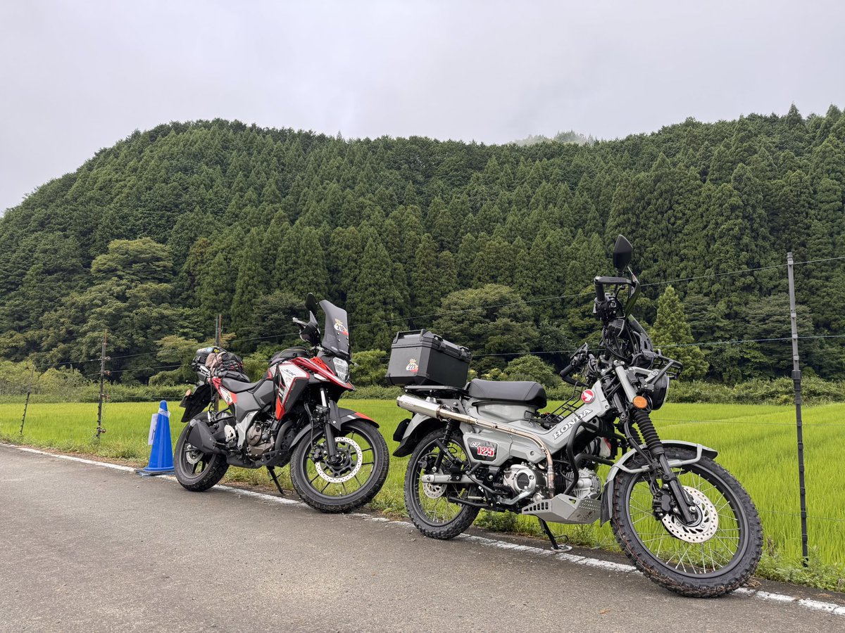 intermaito's tweet photo. ギリギリ制限時間内にゴール😇
林道初心者・初イベントで無転倒完走は上出来でっしゃろ😗
 #播州アドベンチャーラリー https://t.co/BVOR8eLmIT