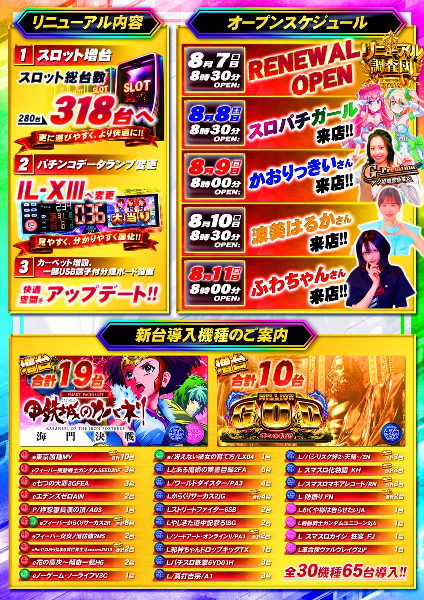 🐯9月は周年月間になります～🎂パチンコ タイガー松森店🐯 on X: 