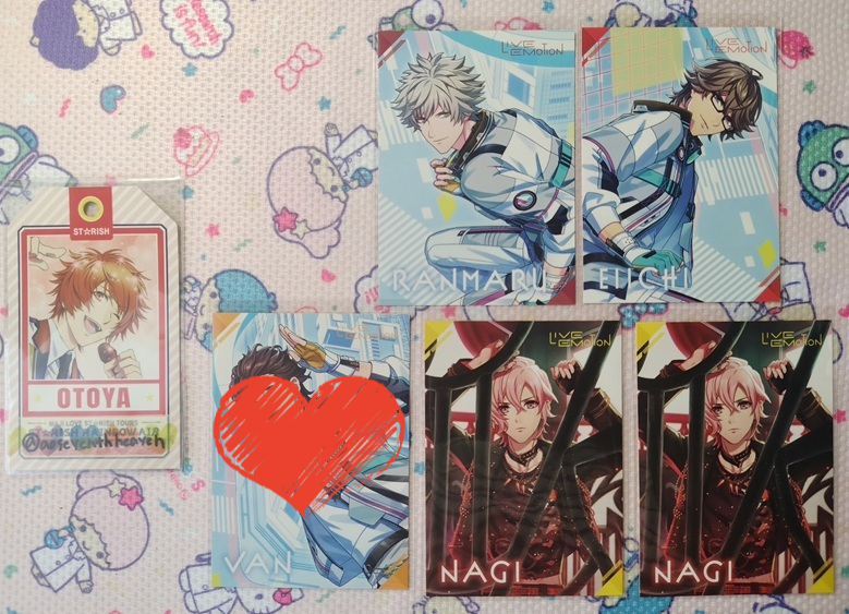 aoseventhheaven's tweet photo. 【交換】うたプリ LIVE EMOTION 2nd Anniversary CD ライエモ 特典 メッセージカード メセカ

譲)　蘭丸、瑛一、ナギ
求)　音也

郵送でのお取引希望。
検索からでもお気軽にお声掛けください。
よろしくお願いいたします。 https://t.co/a62KXiA7GV