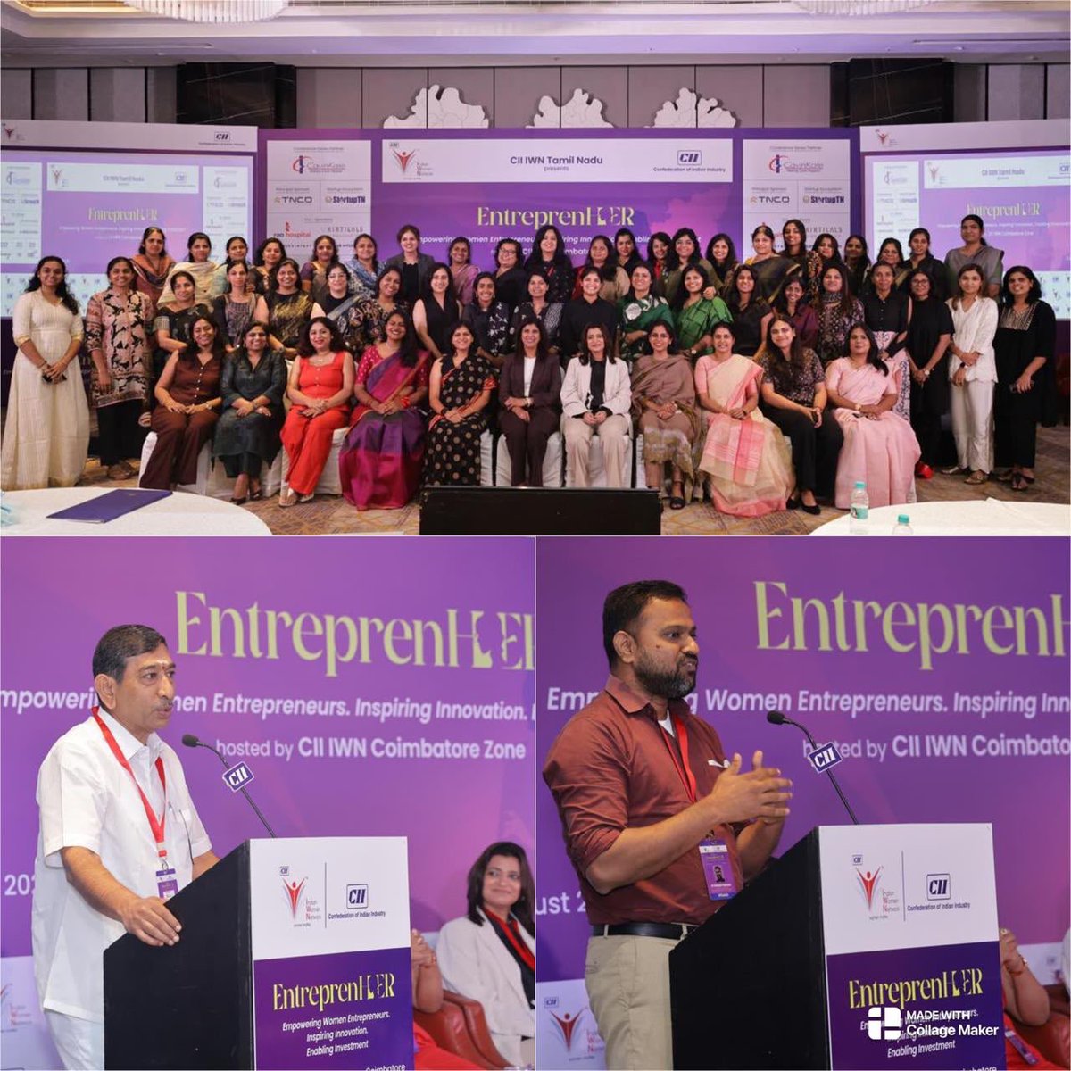 AmudhaCK's tweet photo. EntreprenHER – Edition 2.0 was a powerful reminder of what becomes possible when women come together with ambition and intent. 
Happy to see 150+ entrepreneurs, founders, investors and leaders connect, learn and create opportunities for growth. 

#EntreprenHER #CIIIWN https://t.co/iCaexynjRS