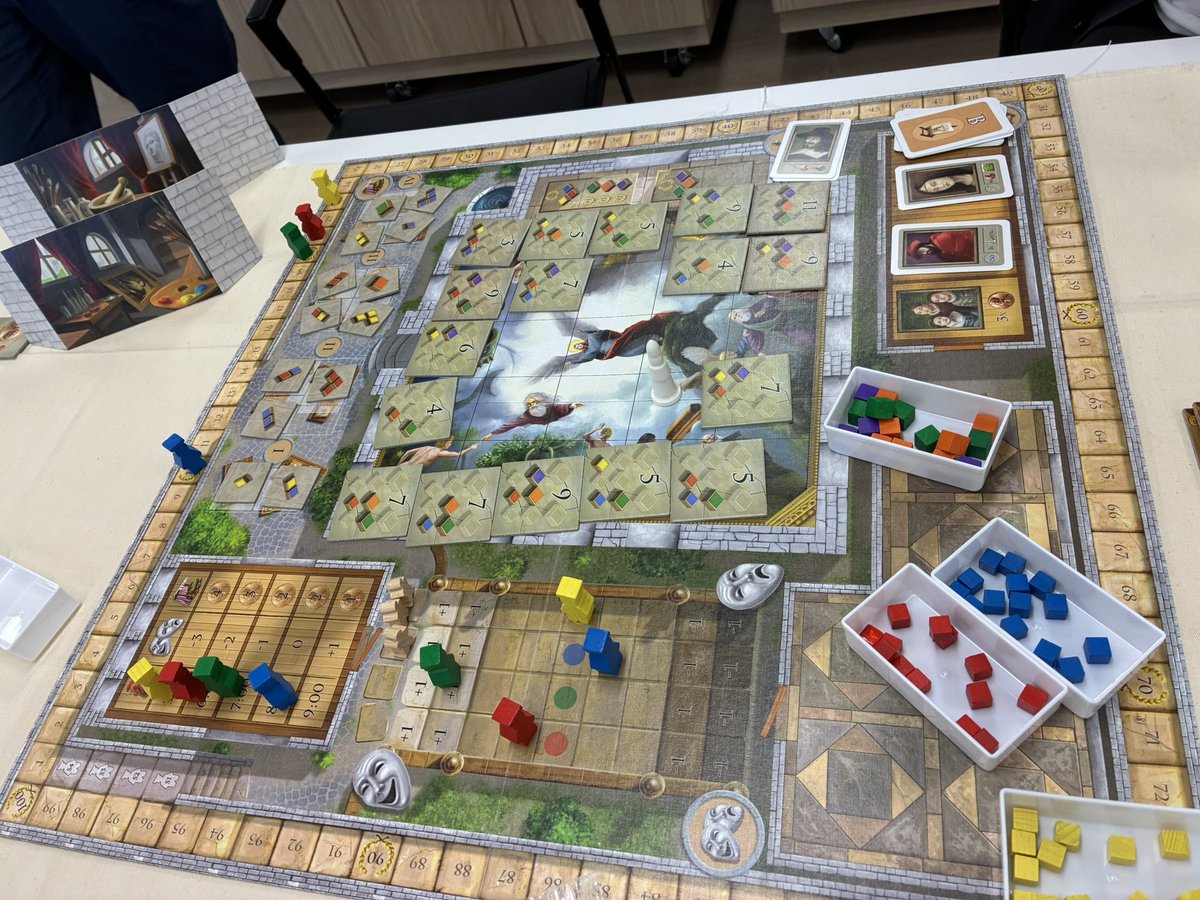 daisuke3g's tweet photo. 8/9(日) 日暮里で #ボードゲーム

・積と罰(初
・クーハンデル(初
・ルーンバウンド(初
・ゲシェンク
・イノシシ、カニ、フンコロガシ(初
・フレスコ https://t.co/Y2UmCfSam1