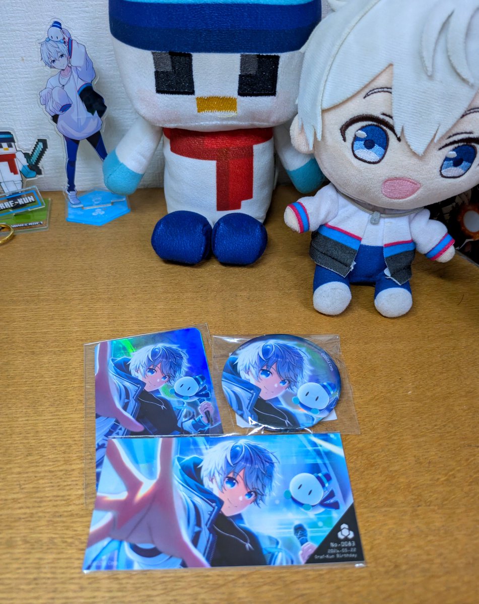 matp1290's tweet photo. おらふくんの誕生日グッズ昨日届いてた☃️
なんだかんだで初誕生日グッズ https://t.co/UfpwDCvcPd