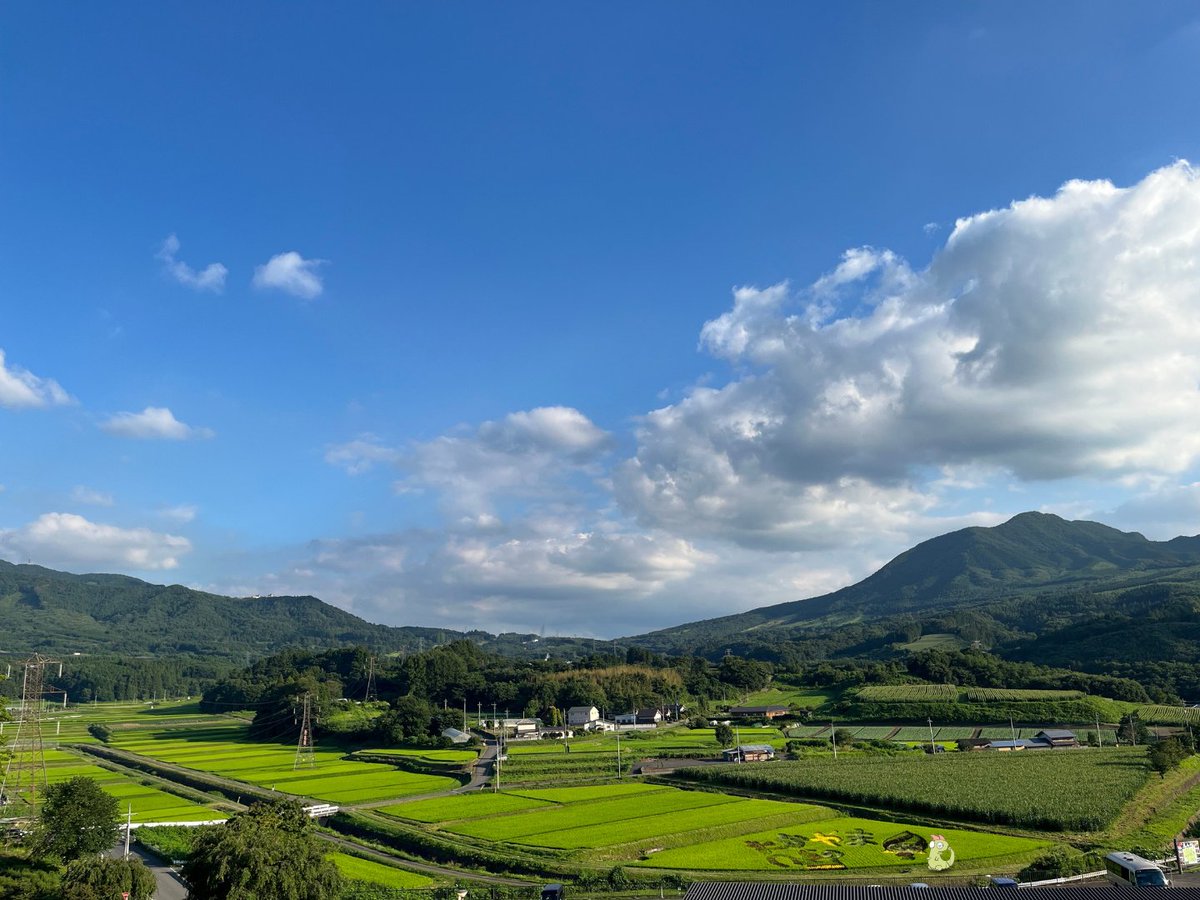 netsupro's tweet photo. 【グンマゴン@道の駅中山盆地】
昼は田園と山々の景色、夜は満天の星空が見れる道の駅！
温泉もあって、露天風呂の寝湯が最高だった！
#道の駅中山盆地 https://t.co/oora1Z4Ynd
