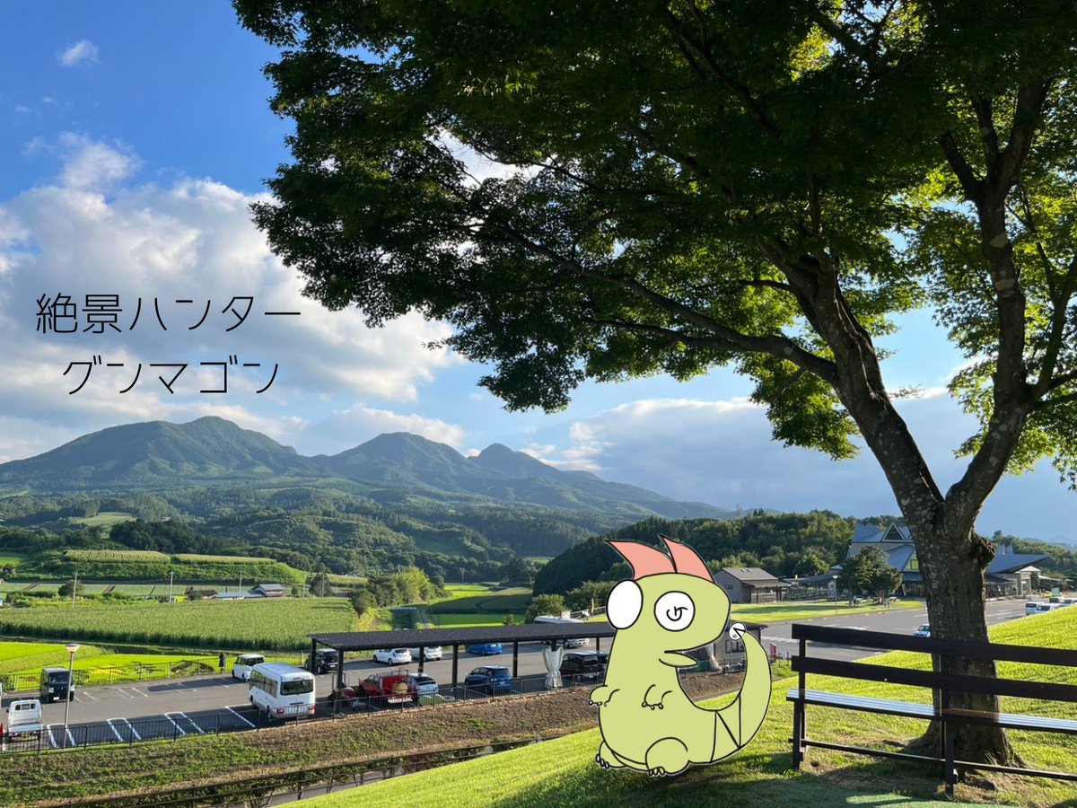 netsupro's tweet photo. 【グンマゴン@道の駅中山盆地】
昼は田園と山々の景色、夜は満天の星空が見れる道の駅！
温泉もあって、露天風呂の寝湯が最高だった！
#道の駅中山盆地 https://t.co/oora1Z4Ynd