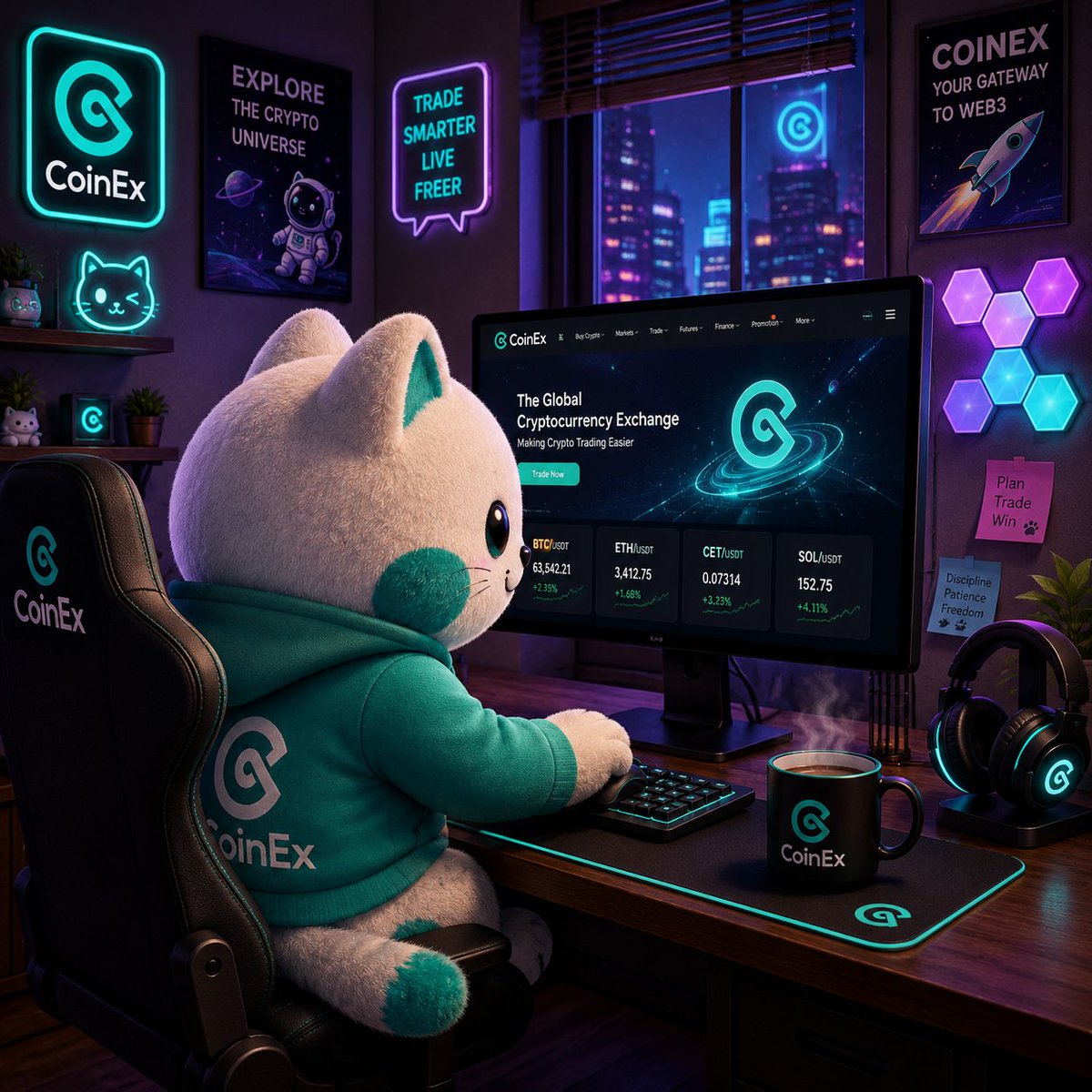Jit177461's tweet photo. 🐱💻 Just another day in Kitty’s trading room.
Scrolling through CoinEx, watching the market, and waiting for the next move. 👀📈
Stay curious. Stay sharp. 🐾
@coinexcom
#CoinExKittyCatDay https://t.co/o7oluZ4yX5