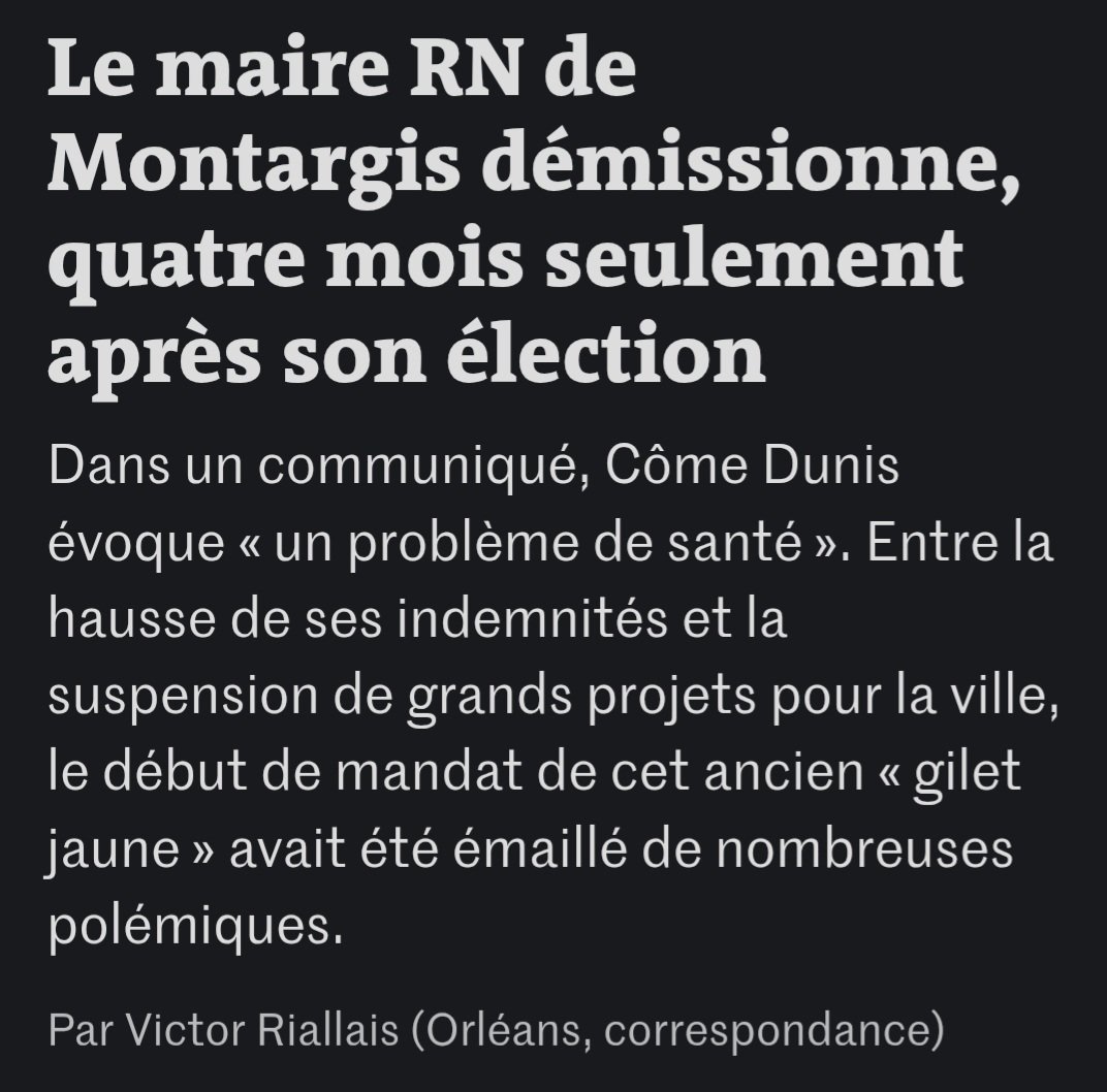 GrandserreSylv1's tweet photo. À peine élu, le maire RN de Montargis s'était augmenté de 80% tout en attaquant la culture (baisse du budget du conservatoire), l'éducation (suspension du projet de pôle éducatif) et la santé (arrêt d'un  projet pour malades du cancer). Avec une cravate et du racisme, ça passe... https://t.co/5CPMkgGBCW