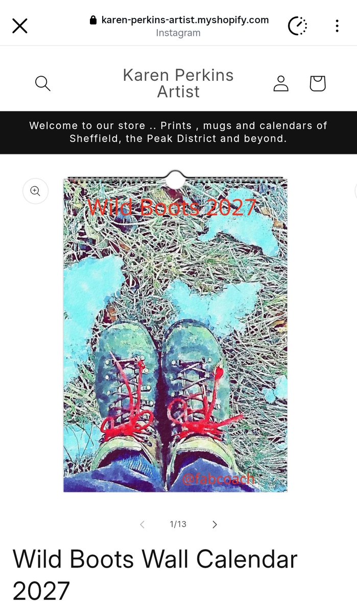 fabcoach's tweet photo. If you love walking in the peaks and mountains , my Wild Boots calendar will keep you inspired all year round. Order from https://t.co/XZjm3mc0CP @theoutdoorcity @help_peak @HelpSheffield @ExposedMagSheff https://t.co/9Ny9z97QRR