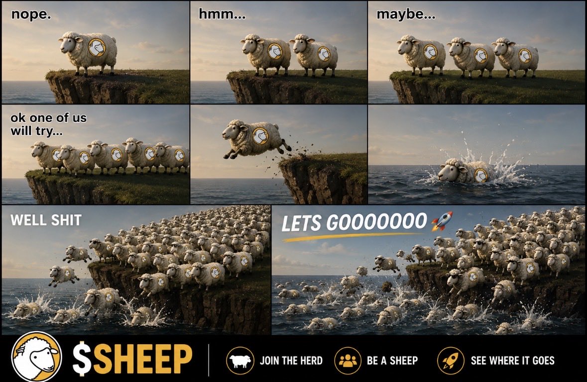 tom1990H's tweet photo. It takes one, only one brave sheep….

Baaaaaaaazillions https://t.co/2BYlrlVLZY