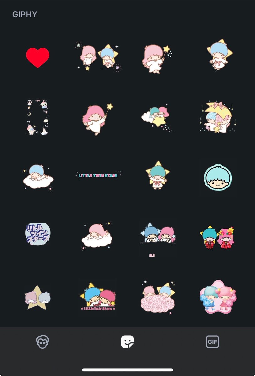 ifeelsopeach's tweet photo. พึ่งรู้ว่ากด search stickers ในแชทไอจี/สตอรี่ไอจี แล้วมีพวกตัวการ์ตูนใน sanrio น่ารักๆเยอะมาก เวลาพิมพ์แชทน่ารักอย่างงิ้ 🎀🍄‍🟫⭐️💬 https://t.co/bEPzJYGTvi