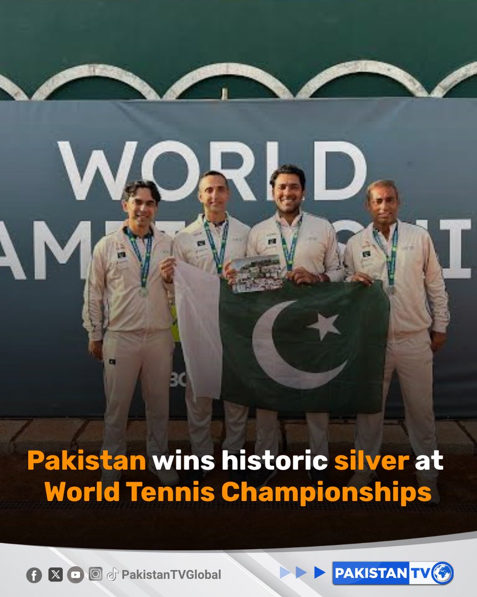 Historic Victory: Pakistan Secures Silver Medal at World Tennis Championships