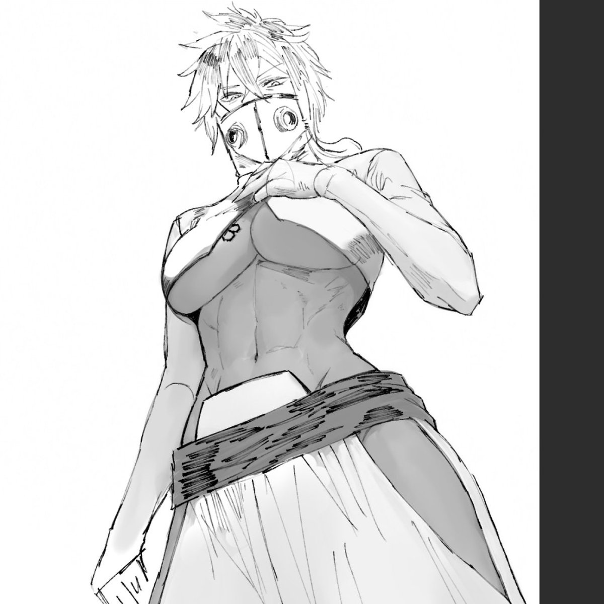 Mayuri_fuck's tweet photo. 귀찮아서 몸 근육만 그림, 하리벨은 딱 봤을때 와 뭔가 거대하다 하면서 감탄했던 기억뿐 https://t.co/Ly7ZZuFn0j