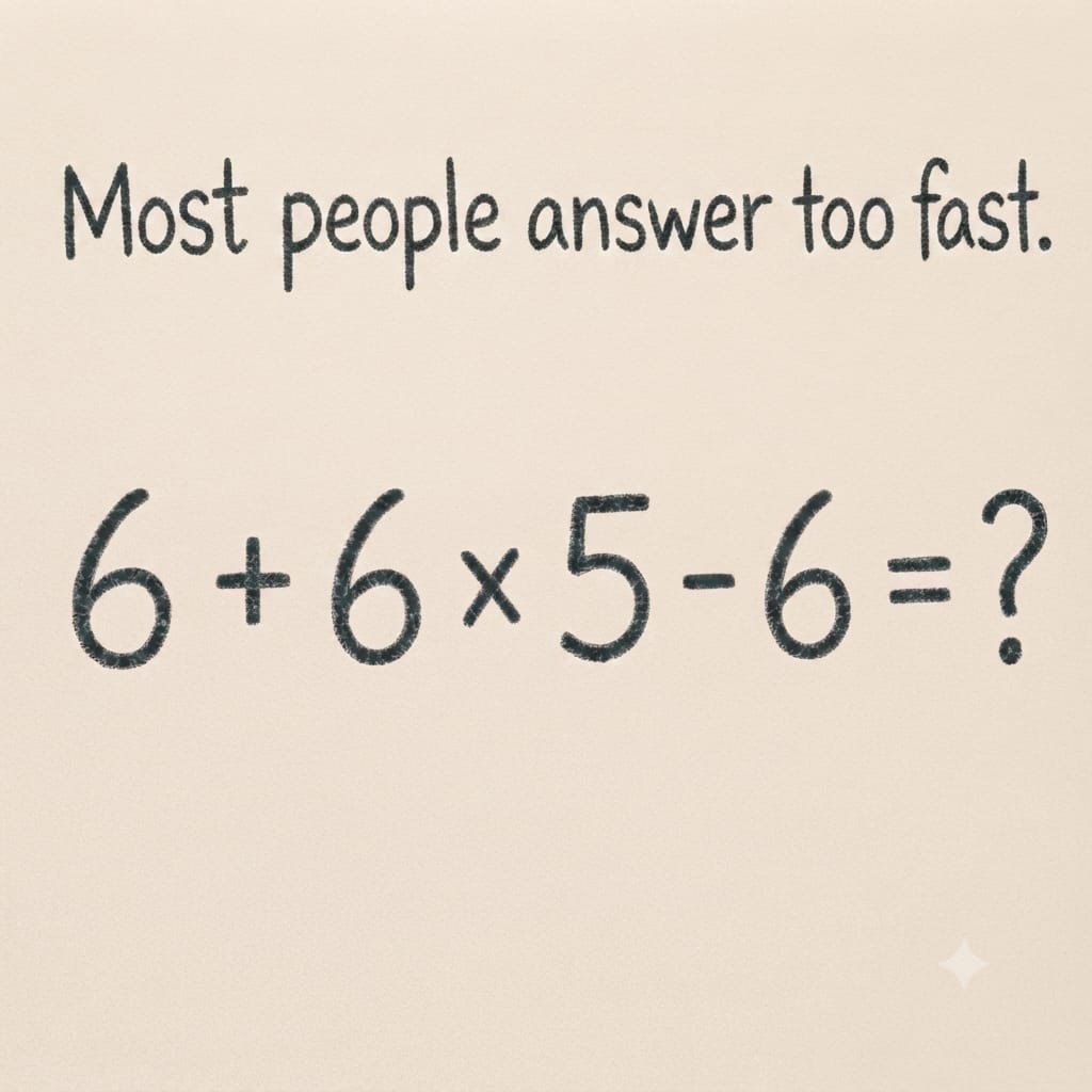 SmartThink6j's tweet photo. Can You Get the Correct Answer

Without Overthinking It? https://t.co/FXRwn4ZYF3