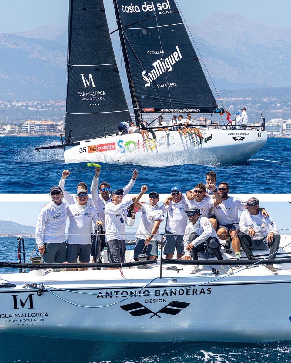 antoniobanderas's tweet photo. Tiempo de celebración.

Teatro del Soho San Miguel 
Campeón 44ª Copa del Rey Mapfre

@CopaReyMAPFRE #MasQueUnaRegata

@TeatroDelSoho @SanMiguel @caixabank @bandera_javier @pdbenalmadena @H_IslaMallorca @RCNPalma @vivecostadelsol https://t.co/vy1PvmUX88
