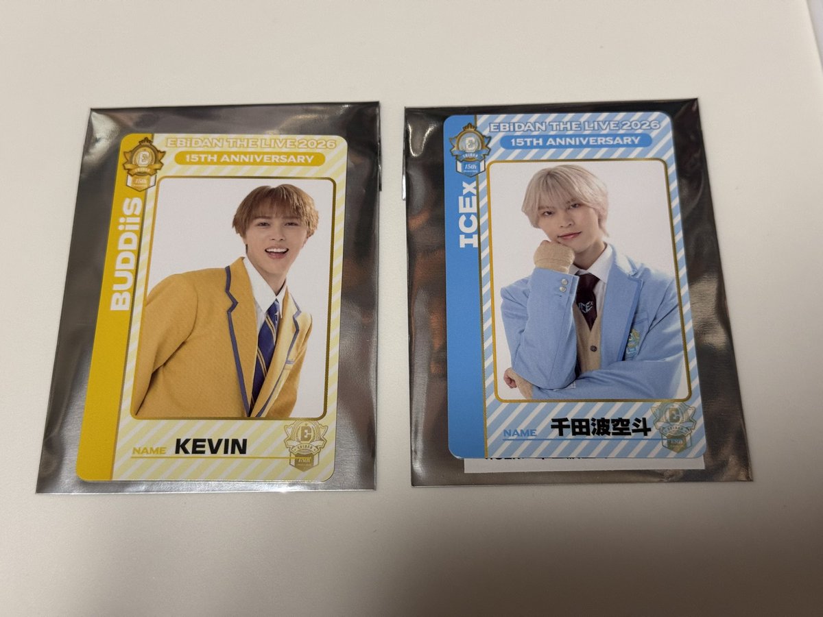 teddymelo_'s tweet photo. EBiDAN THE LIVE 2026 エビライ teamC 交換
両面トレカ

譲┊︎BUDDiiS KEVIN ケビン、ICEx 千��波空斗

求┊︎ワンエン、買取(0.03)

8/16、ワンエン現場手渡し、郵送希望
#EBiDAN交換 #EBiDAN譲 #EBiDAN求 https://t.co/esN1jOUrJO