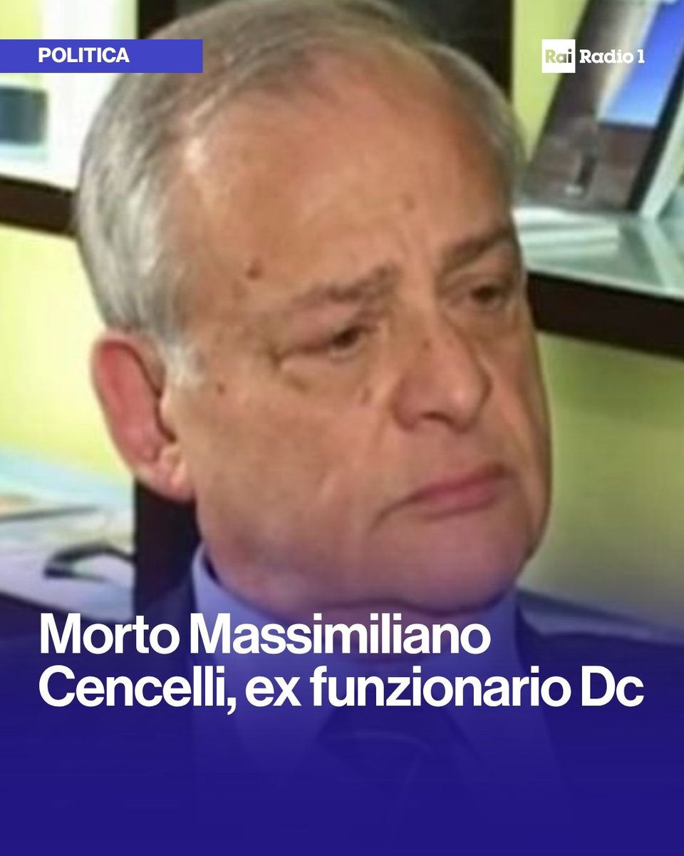 Radio1Rai's tweet photo. 🔵Si è spento ieri a Roma, a 90 anni, Massimiliano #Cencelli. Funzionario della DC degli anni '60, a lui si riferì l'espressione giornalistica del 'manuale' che portava il suo nome che stabiliva l'assegnazione di ruoli politici e governativi sul peso dei partiti
Foto IlPicenza https://t.co/wYOMNklW3Z