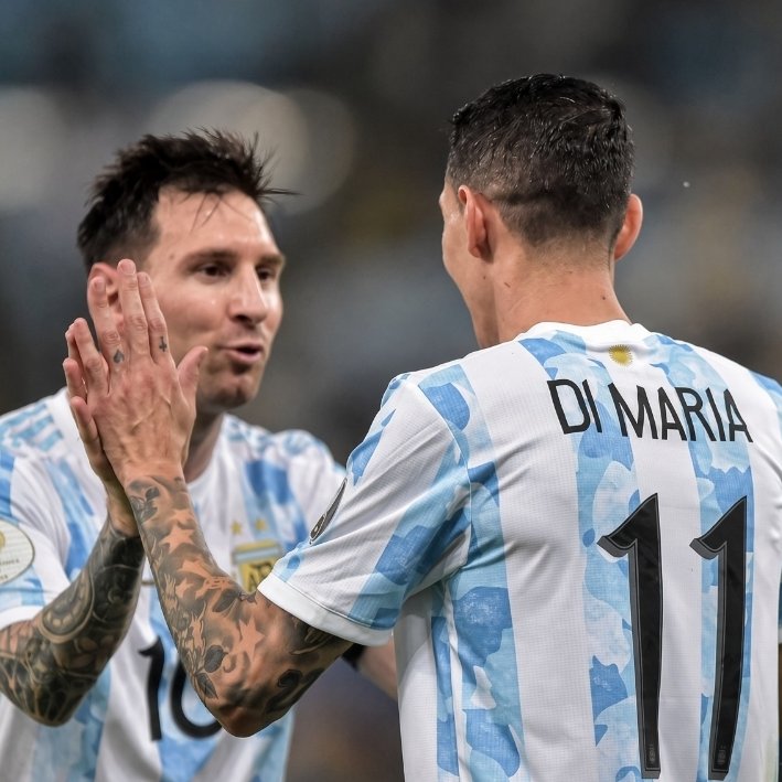 TMfutbal's tweet photo. 🚨📊 𝗦𝗧𝗔𝗧: Ángel Di María in finals played with Cristiano Ronaldo and Lionel Messi:

With Ronaldo:
Finals played - 6
Ronaldo goals - 5
Di María goals - 0

With Messi:
Finals played - 7
Messi goals - 2
Di María goals - 4

The difference is clear. 🇵🇹🐐 https://t.co/OBzHzh3okG