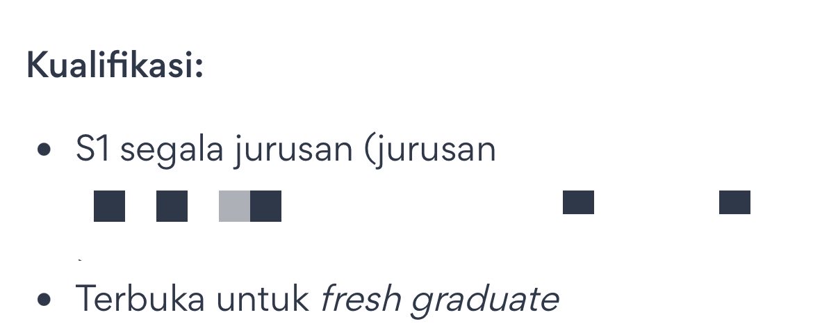 bacotandio's tweet photo. lah ni loker kocak bgt jir. tulisannya terbuka buat freshgrad, tp abis tu ketolak gara gara gaada pengalaman😭 https://t.co/ZkEvSlYyF5