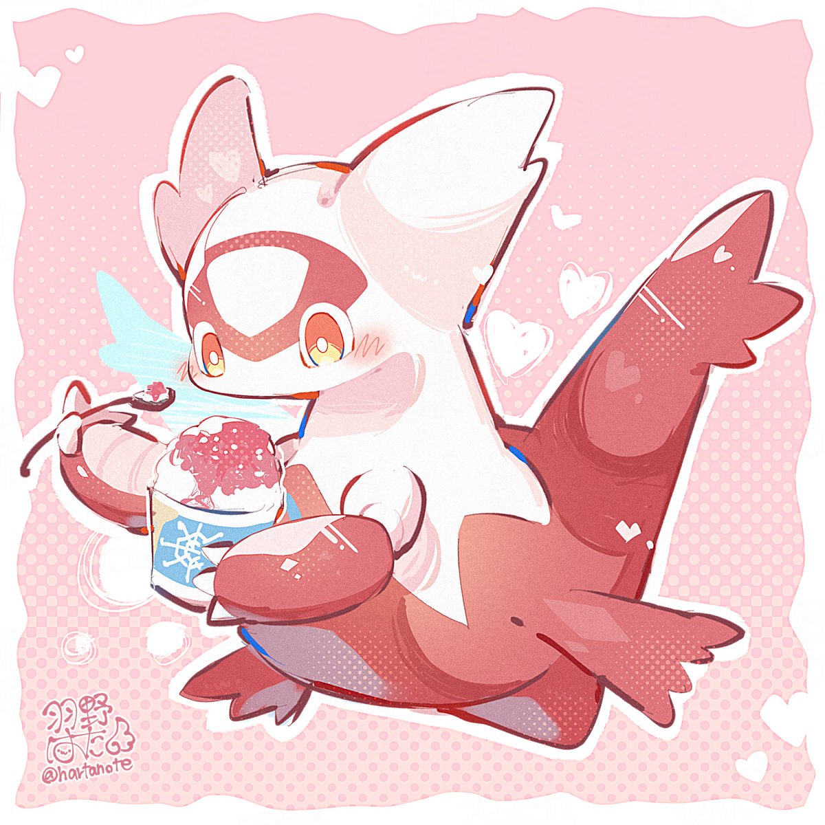 hartanote's tweet photo. 🍧かき氷ラティアス https://t.co/dxCncbBlsE