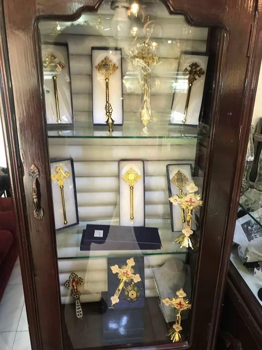 eritrean_post's tweet photo. Images of #Tewahedo Orthodox 🇪🇷☦️ crosses made of gold at a jewelry store in #Asmara, #Eritrea. https://t.co/QGgTuCpjzm