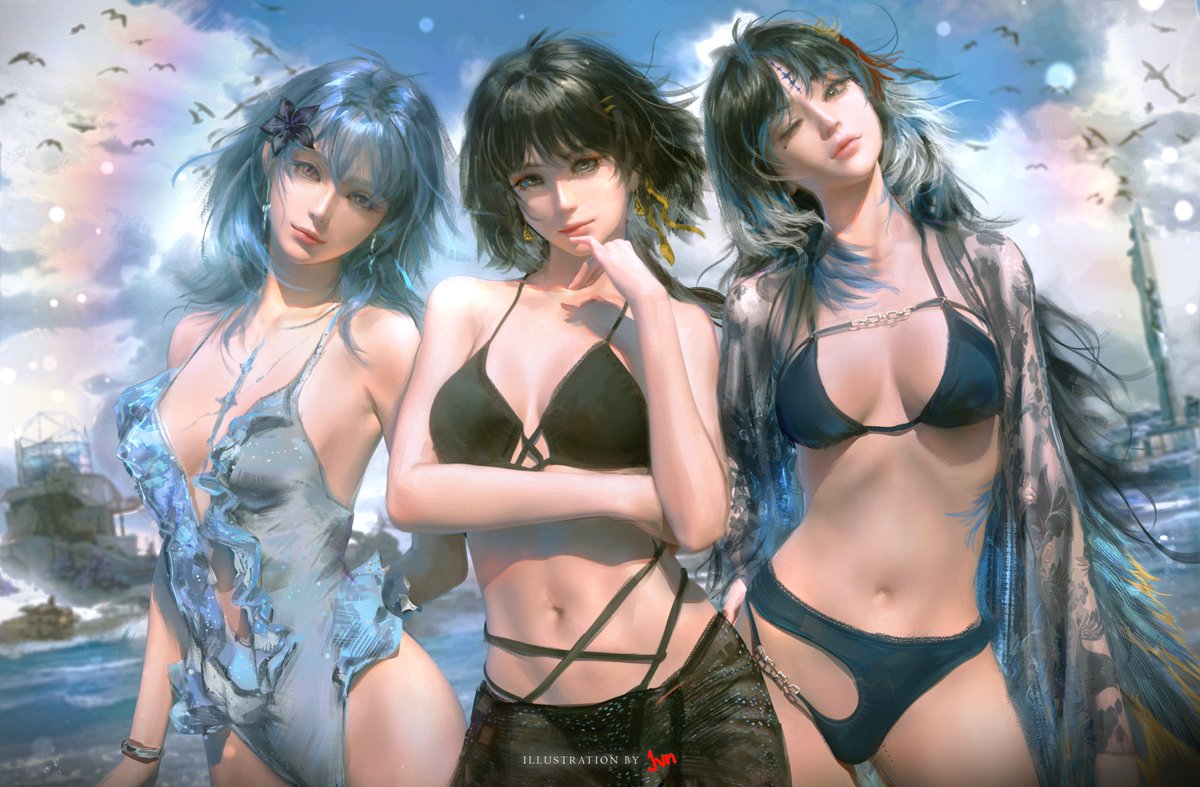 jvn_artwork's tweet photo. Black Shores Trip
Shorekeeper, Rover, and Yangyang.

#WutheringWaves #WuWaCollection #WuwaFanart #鳴潮 https://t.co/mzwsGa23sU