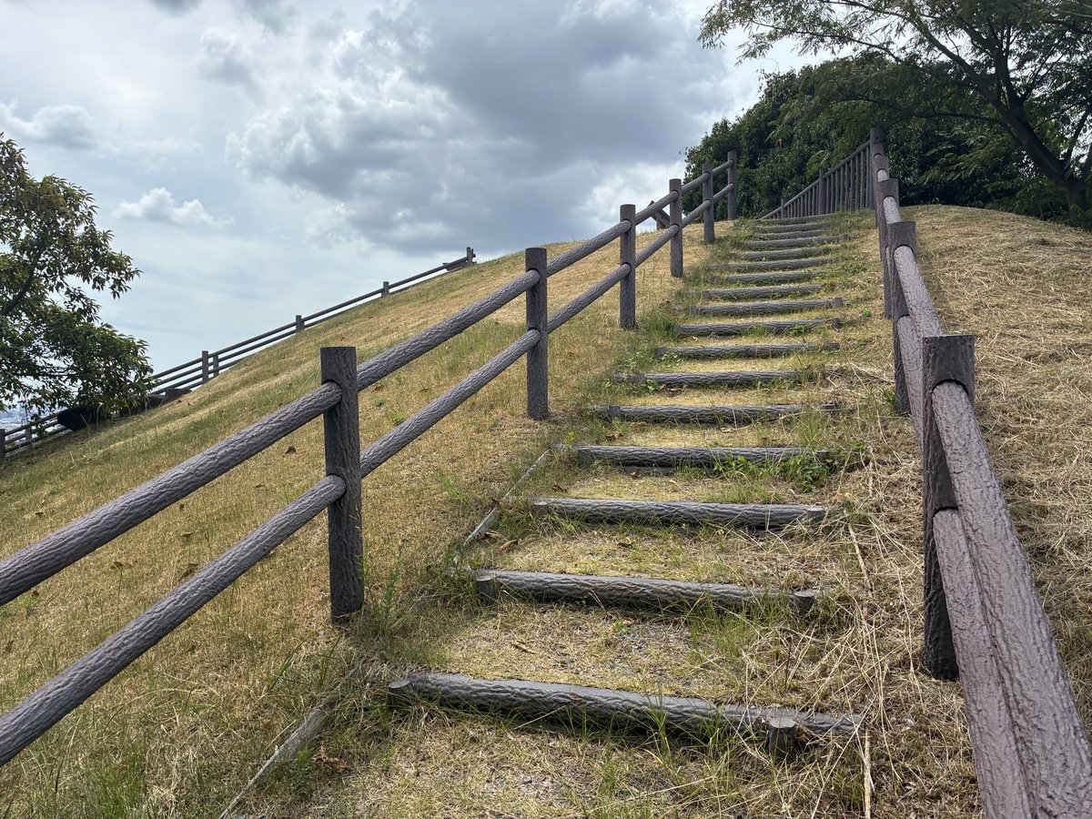 FreeBirdEye's tweet photo. 飯盛山からの下山は久しぶりの堂山古墳群、低いけど眺めは抜群！ https://t.co/QGOt5fxStF
