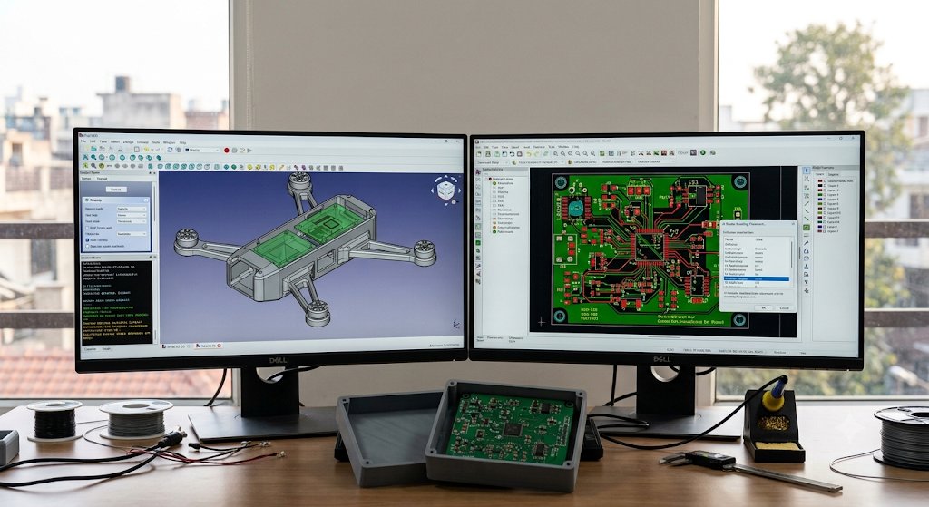 Alacritic_Super's tweet photo. Hardware engineering in 2026 hits different:

​1. AI drafts your schematics & routes complex traces
2. KiCad finalizes the PCB layout
3. FreeCAD models the perfectly fitted 3D enclosure
4. 3D printer delivers the finished prototype
  
​What AI tools are you adding to your KiCad & FreeCAD workflow this year?