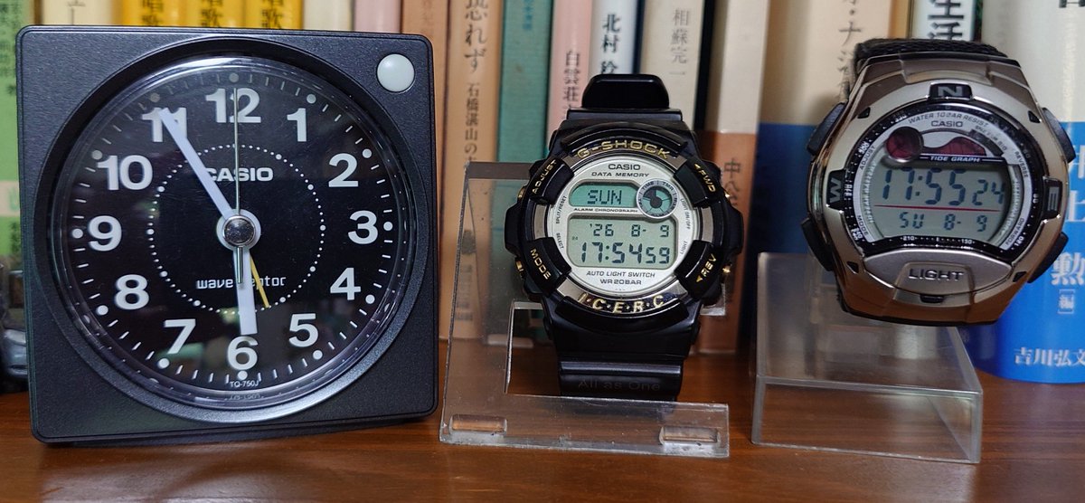 CCR_EASYRIDER's tweet photo. 定期Checkを忘れていたー。
遂にチプカシは+24秒、イルクジ改(トリム魔調整!!)はここにきて、-1秒。部屋の気温は28C°といったところなので、温かい環境下では進むのか？
いずれにしてもすごいことです。
#casio
#gshock
#チプカシ
#casio改造 https://t.co/biNaLUO0oC
