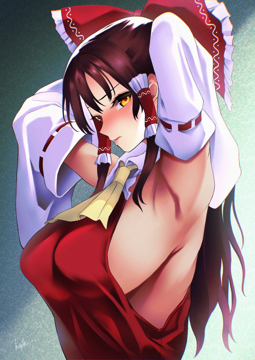 hepta343's tweet photo. #8月9日は博麗の日
霊夢さん再掲 https://t.co/aDdtySsDSu