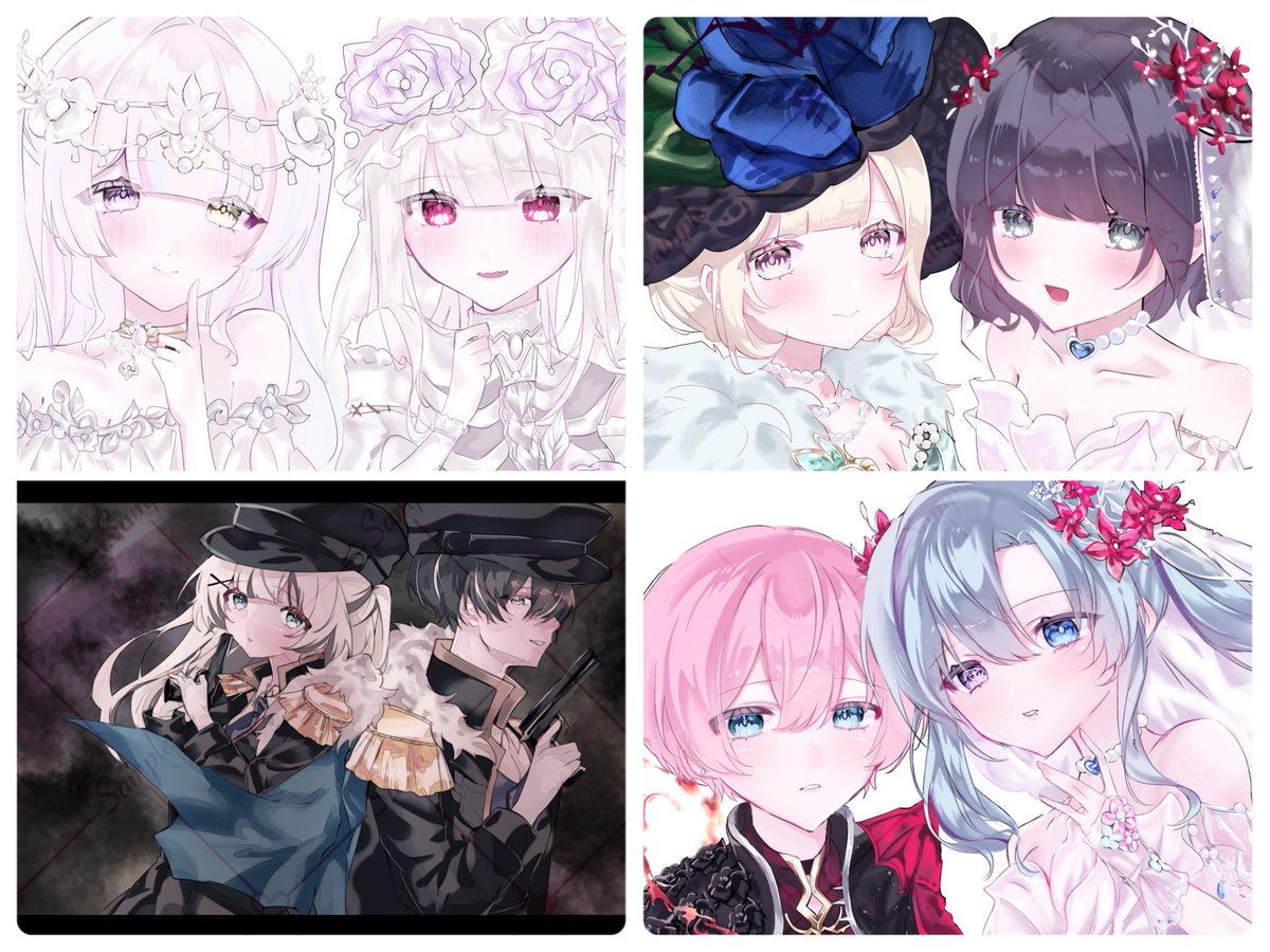 UpV39's tweet photo. 最近のご依頼絵まとめ♡
#有償依頼 https://t.co/3uuYp8lPUH