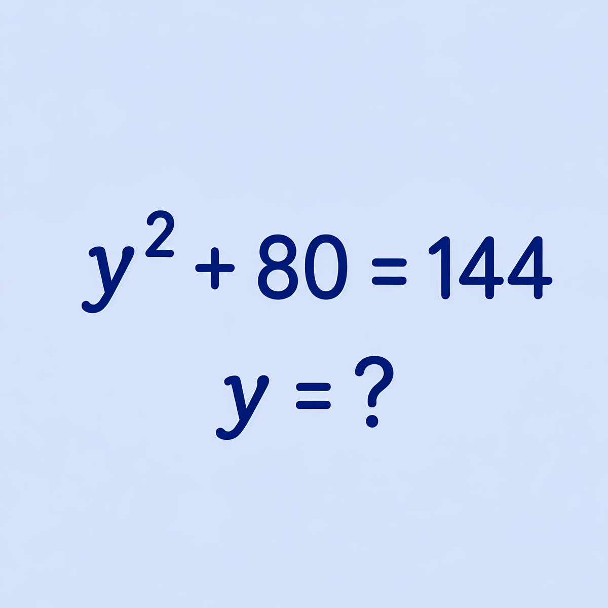 farman4x's tweet photo. If you can solve this in 10 seconds, your math skills are elite. 🧠

What’s  y? https://t.co/fmwttwG05B