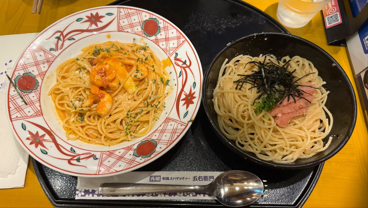 teto55253's tweet photo. お昼初めて五右衛門パスタ行ったけど、結構美味しかった！
人気なんだね、麺類、外でパスタあまり食べることなくて知らなかった😇 https://t.co/zgunJgS3Qn