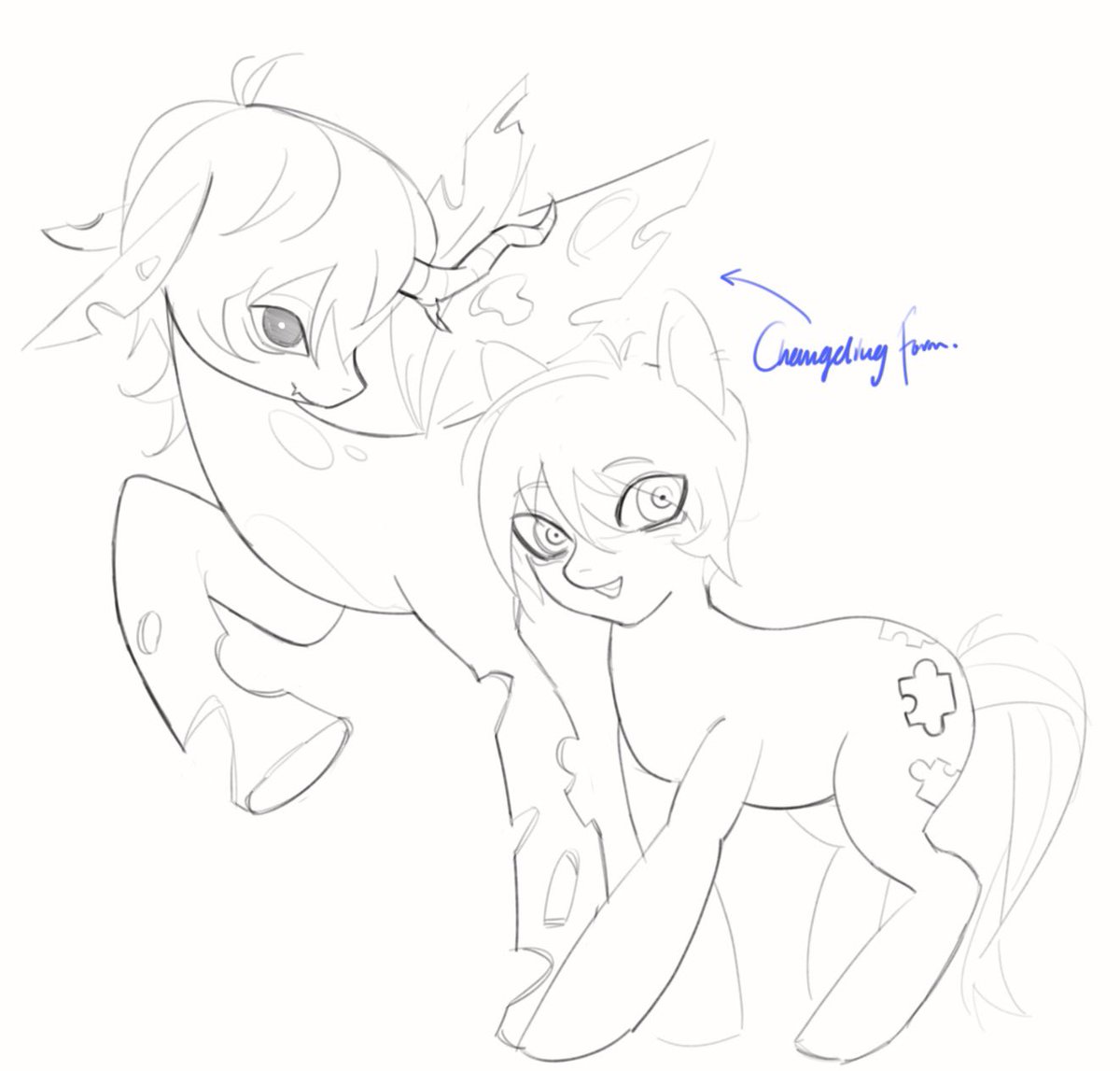 M8583165's tweet photo. warmup w ponysagi and changeling isagi https://t.co/VlR4GfWeou