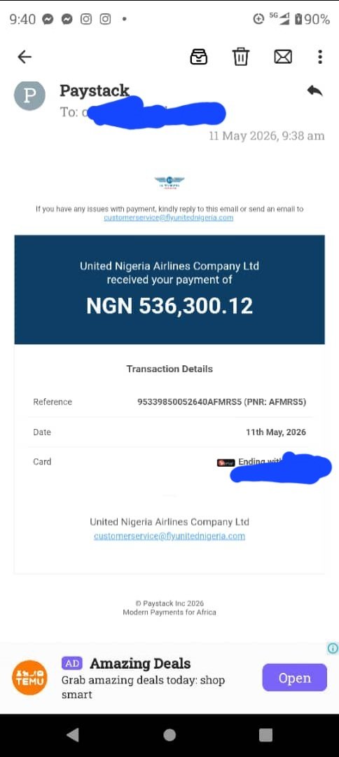 SupremeDora1's tweet photo. @flyunitedng We paid for our family’s tickets on 11 May, bt United Nigeria cancelled our flight just few days b4 our trip,&amp; despite repeated follow-ups, we are still waitin 4 our refund
 @NigeriaCAA @FAAN_Official
@lindaikeji @instablog9ja @fkeyamo https://t.co/1yC15WWnIS