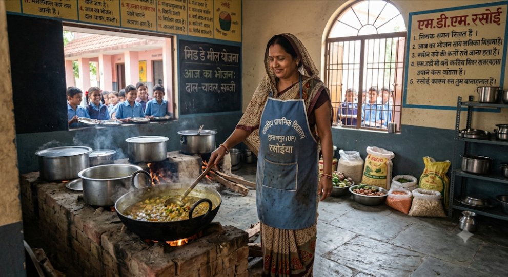 SwatiPrimeNews's tweet photo. उत्तर प्रदेश के स��कारी स्कूलों में हमारे बच्चों का पेट भरने वाली रसोइया बहनों की हालत बेहद चिंताजनक है!
​महंगाई आसमान छू रही है, लेकिन स्कूल में खाना पकाने से लेकर साफ-सफाई तक की जिम्मेदारी निभाने वाली इन महिलाओं को क्या मिल रहा है? मात्र ऊंट के मुंह में जीरा! मात्र 2000 रुपए प्रति महीना 
​सोचिए, क्या आज के दौर में इतनी मामूली रकम से कोई अपना घर चला सकता है? अपने बच्चों को पढ़ा सकता है या बीमारी का इलाज करा सकता है? यह सिर्फ वेतन का मुद्दा नहीं, बल्कि हजारों मेहनतकश महिलाओं के आत्मसम्मान, मेहनत और अस्तित्व की लड़ाई है।
​सरकार से सीधा  सवाल:
इस भीषण महंगाई में इतने कम मानदेय में एक रसोइया बहन अपने परिवार का खर्च कैसे चलाए? क्या आपके पास इसका कोई व्यावहारिक जवाब है?
​यदि जवाब नहीं है, 
​रसोइया बहनों के मानदेय में तत्काल सम्मानजनक वृद्धि की जाए।
​उन्हें न्यूनतम मजदूरी (Minimum Wage) के दायरे में लाकर उचित भुगतान दिया जाए।
​जो हाथ हमारे बच्चों का भविष्य संवारने के लिए खाना बनाते हैं, उन हाथों को आर्थिक तंगी में धकेलना सरासर अन्याय है। अब केवल आश्वासन नहीं, ठोस फैसला चाहिए!
​#रसोइया_बहनें #मानदेय_बढ़ाओ #UPGovernment #सरकारीस्कूल #महिलासम्मान #न्यूनतम_मानदेय #UPNews 
​@myogiadityanath 
​@CMOfficeUP 
@myogioffice
@ANINewsUP
@PTI_News
​@UPGovt 
​@basicshikshaup
​@sandeep4up  
​@yadavakhilesh 
​@priyankagandhi  
@INCUttarPradesh 
@ViralPosts5