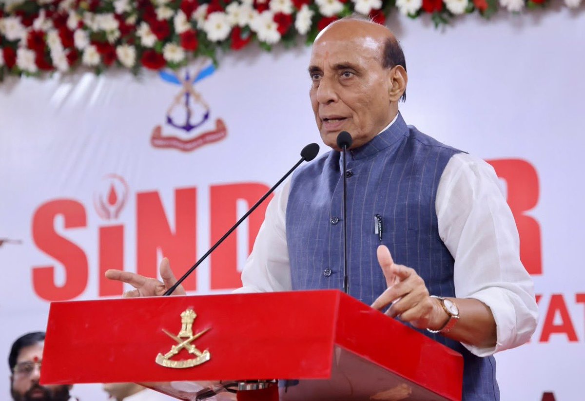 SpokespersonMoD's tweet photo. Raksha Mantri Shri @rajnathsingh inaugurated the ‘Sindoor Maharaktadan Yatra’ Blood Donation Camp at Base Hospital, Delhi Cantt on August 09, 2026. He said Op Sindoor sent a global message that India will go to any extent to ensure the safety of its citizens. 1,000 sportspersons from Maharashtra participated in the donation drive.

Read here: https://t.co/17ddGg28B4