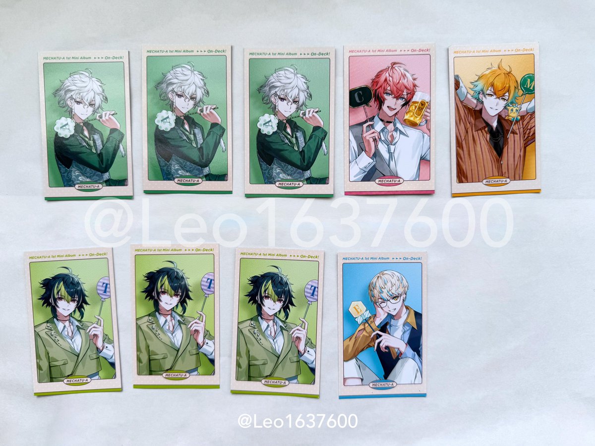 Leo1637600's tweet photo. 【交換】にじさんじ MECHATU-A 1st Mini Album  On-Deck！ 封入特典 ランダムフォトカード 

譲:画像1枚目
求:画像2枚目

郵送での交換希望です。
お気軽にお声がけください。 https://t.co/O9XdTnZwaS
