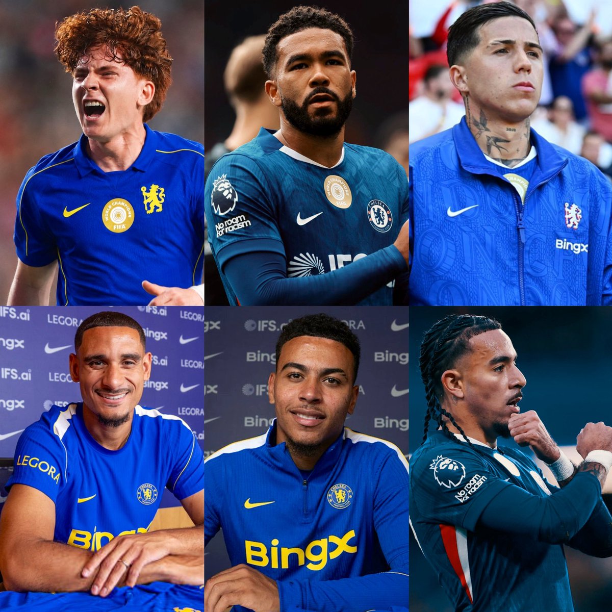 LDNFootbalI's tweet photo. • Maxence Lacroix
• Reece James
• Malo Gusto
• Morgan Rogers
• Enzo Fernández 
• Valentín Barco

All joining the squad next week… ✅ https://t.co/U4k9JvSaFk
