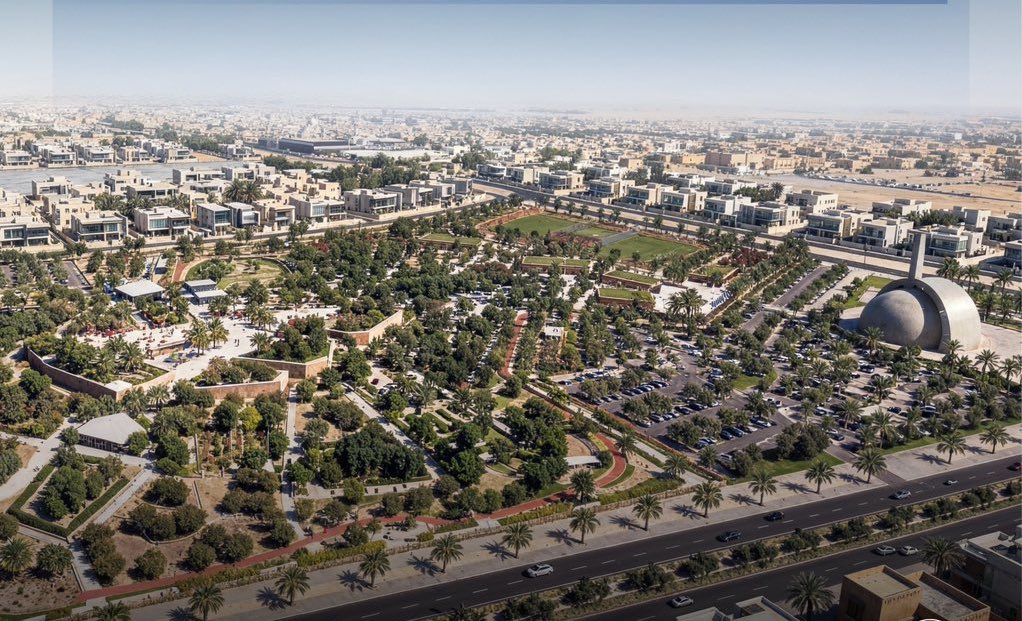 SaudiProject's tweet photo. تتقدم الأعمال الإنشائية في #حديقة_الجزيرة إحدى الحدائق الكبرى في شرق العاصمة، والممتدة على مساحة تتجاوز 147 ألف متر مربع، لتضم مساحات خضراء ومرافق رياضية وترفيهية ومسارات للمشاة https://t.co/Wq2phkvS8x