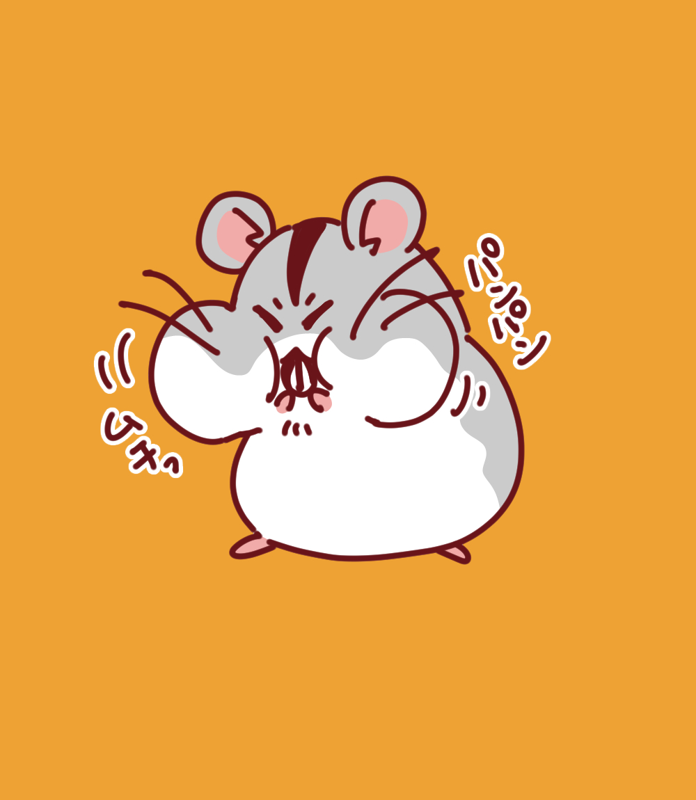 hamusigin's tweet photo. やめなよ、もう入らないって！💦
#ハムスター #イラスト https://t.co/qpPKZwtXyN
