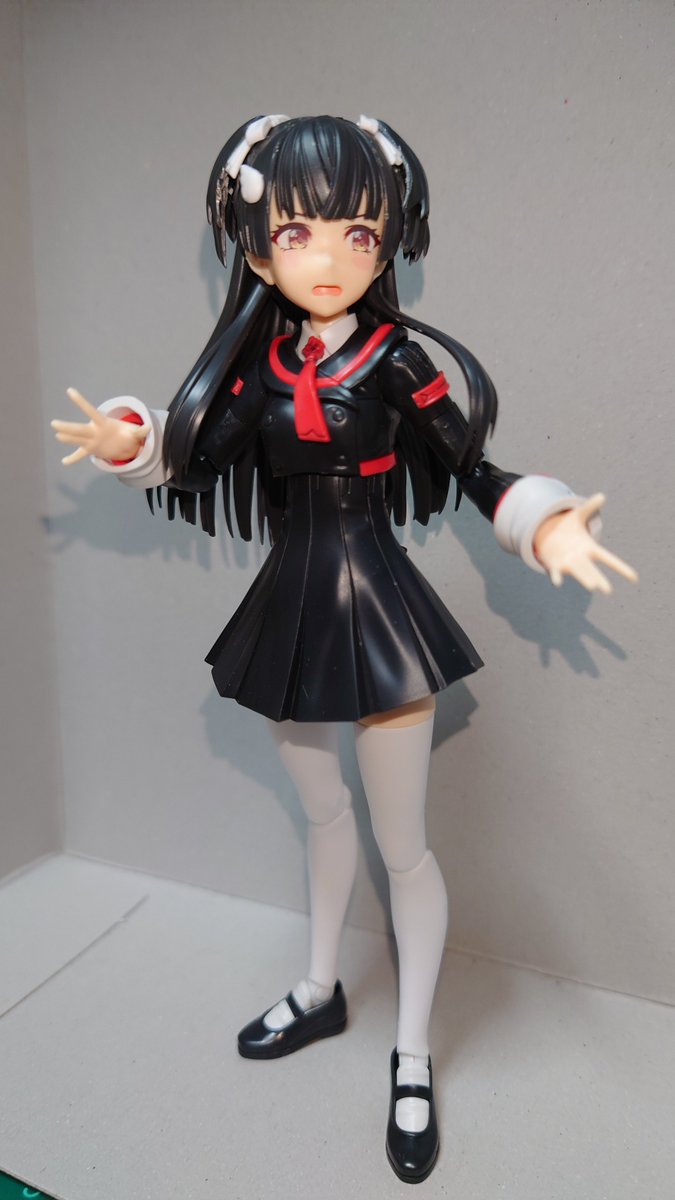 fear04042's tweet photo. #30MS
#SU01
#フィギュアライズスタンダード
制服シリーズ続き。
冬優子とラクス。
ラクスは首のボールジョイント径が30MSの規格より大きいのでパーツ自作して取り付けました。 https://t.co/lwqvxM3ua2