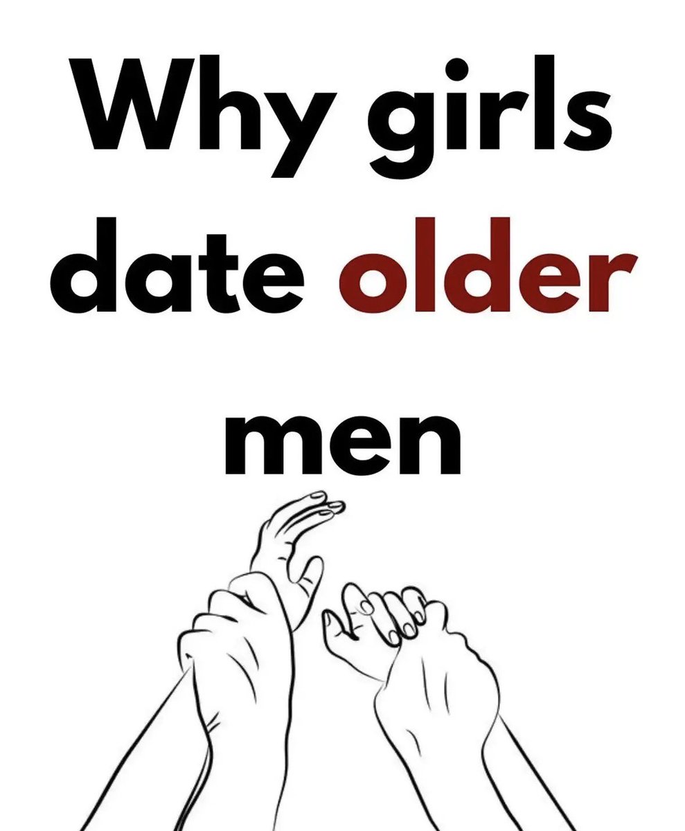ApexDominantt's tweet photo. Why girls date older Men 

- THREAD 🧵 - https://t.co/YKN1VXi34K
